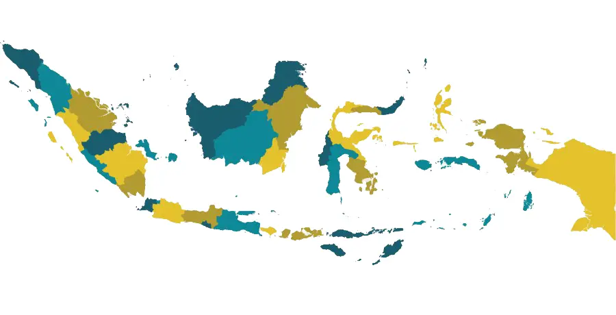 Peta wilayah jangkauan layanan TG Acoustic di Indonesia