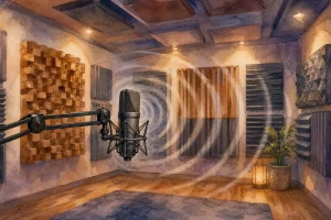 Kontrol Reverb Ruangan Akustik Profesional Studio