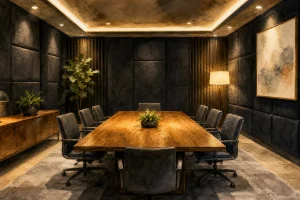 Ruang Meeting Kedap Suara dengan Pencahayaan Optimal