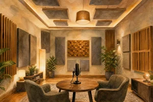 Ruang Podcast Profesional dengan Akustik Optimal