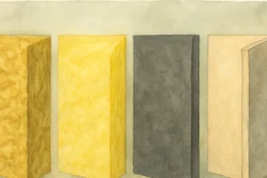 Material Peredam Suara Ruangan: Perbandingan Rockwool, Glasswool, MLV, dan Gypsum Berlapis